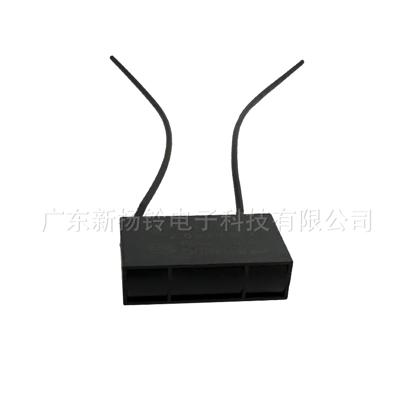 雙黑外漏CBB61 2.0uF 450v 掛耳引線 啟動(dòng)運(yùn)轉(zhuǎn)電容